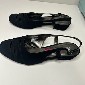 Ros Hommerson Black Slingback Sandals